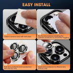 XDcase AF + AR Hawkeye Bling Camera Lens Protector, For iPhone 16 Pro Max, For iPhone 16 Pro