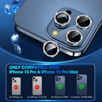 XDcase AF + AR Hawkeye Bling Camera Lens Protector, For iPhone 15 Pro Max, For iPhone 15 Pro
