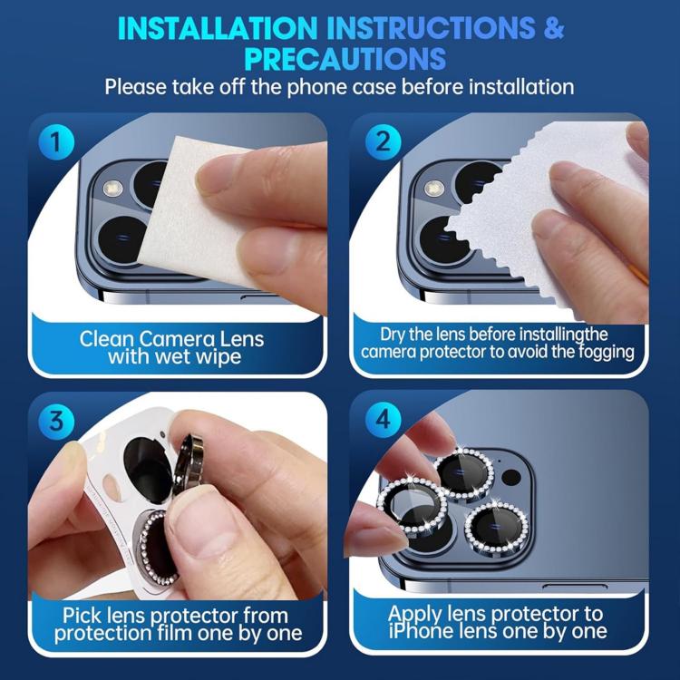 XDcase AF + AR Hawkeye Bling Camera Lens Protector, For iPhone 14 Pro, For iPhone 14 Pro Max