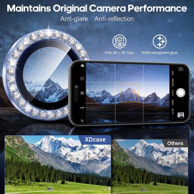 XDcase AF + AR Hawkeye Bling Camera Lens Protector, For iPhone Air