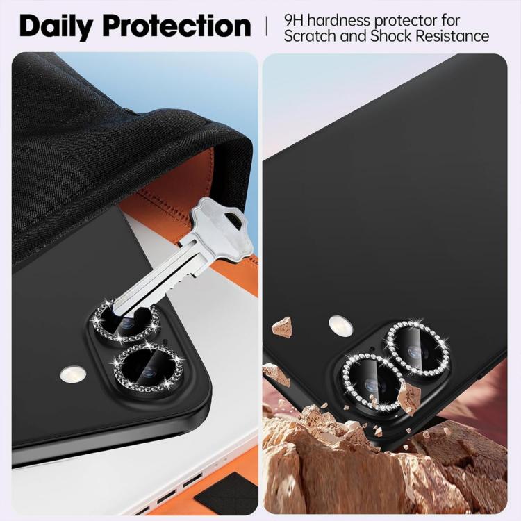 XDcase AF + AR Hawkeye Bling Camera Lens Protector, For iPhone 16 / 16 Plus
