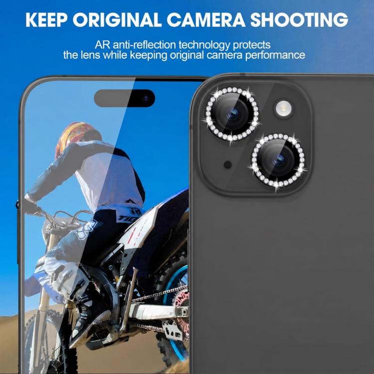 XDcase AF + AR Hawkeye Bling Camera Lens Protector, For iPhone 15 Plus, For iPhone 15