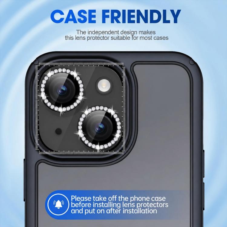XDcase AF + AR Hawkeye Bling Camera Lens Protector, For iPhone 15 Plus, For iPhone 15