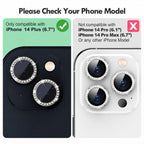 XDcase AF + AR Hawkeye Bling Camera Lens Protector, For iPhone 14 Plus, For iPhone 14