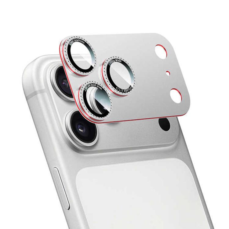 XDcase Bling Frosted Armor Metal + Tempered Glass Camera Lens Protector, For iPhone 17 Pro Max, For iPhone 17 Pro