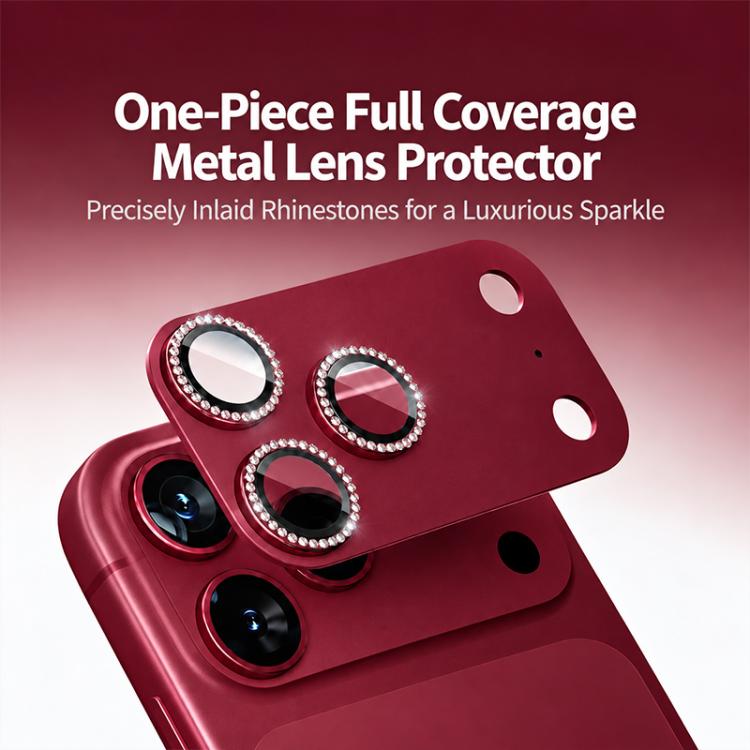XDcase Bling Frosted Armor Metal + Tempered Glass Camera Lens Protector, For iPhone 18 Pro, For iPhone 18 Pro Max
