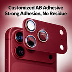 XDcase Bling Frosted Armor Metal + Tempered Glass Camera Lens Protector, For iPhone 18 Pro, For iPhone 18 Pro Max