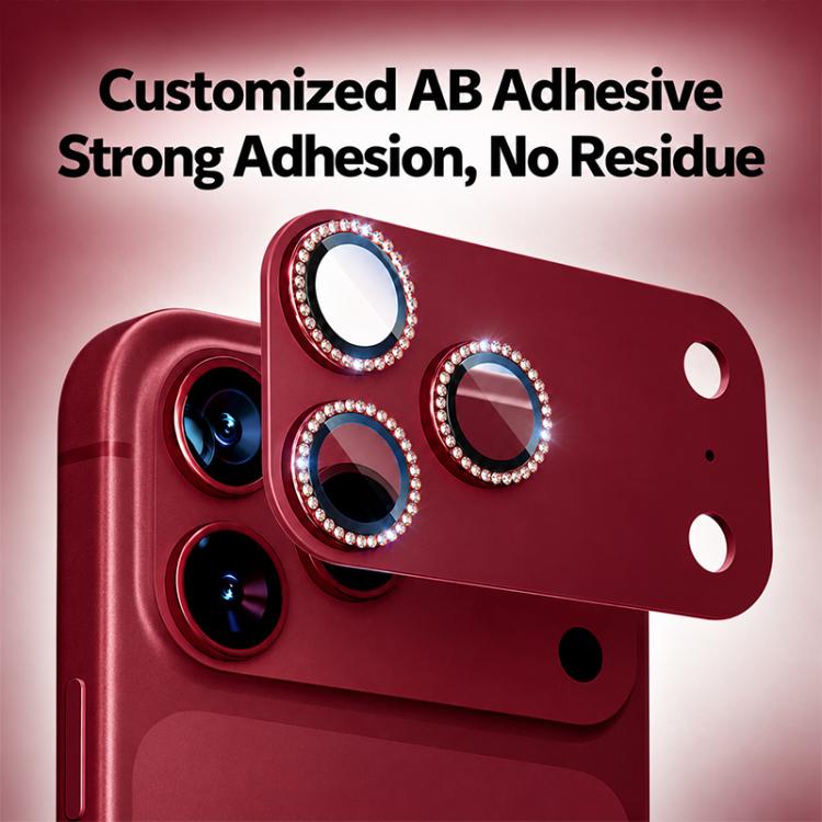 XDcase Bling Frosted Armor Metal + Tempered Glass Camera Lens Protector, For iPhone 18 Pro, For iPhone 18 Pro Max