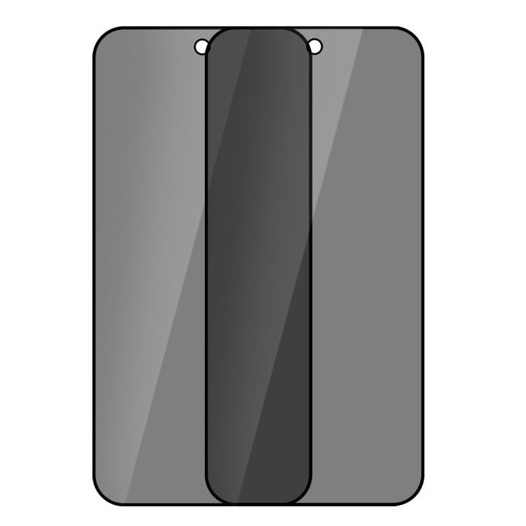 XDcase 2 PCS/Pack Silk-Printed Anti-Spy Tempered Glass Screen Protector Support Fingerprint Unlock, For OPPO Find X10 Pro Max
