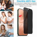 XDcase 2 PCS/Pack Silk-Printed Anti-Spy Tempered Glass Screen Protector Support Fingerprint Unlock, For OPPO Find X10 Pro Max