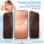 XDcase 2 PCS/Pack Silk-Printed Anti-Spy Tempered Glass Screen Protector Support Fingerprint Unlock, For OPPO Find X10 Pro Max