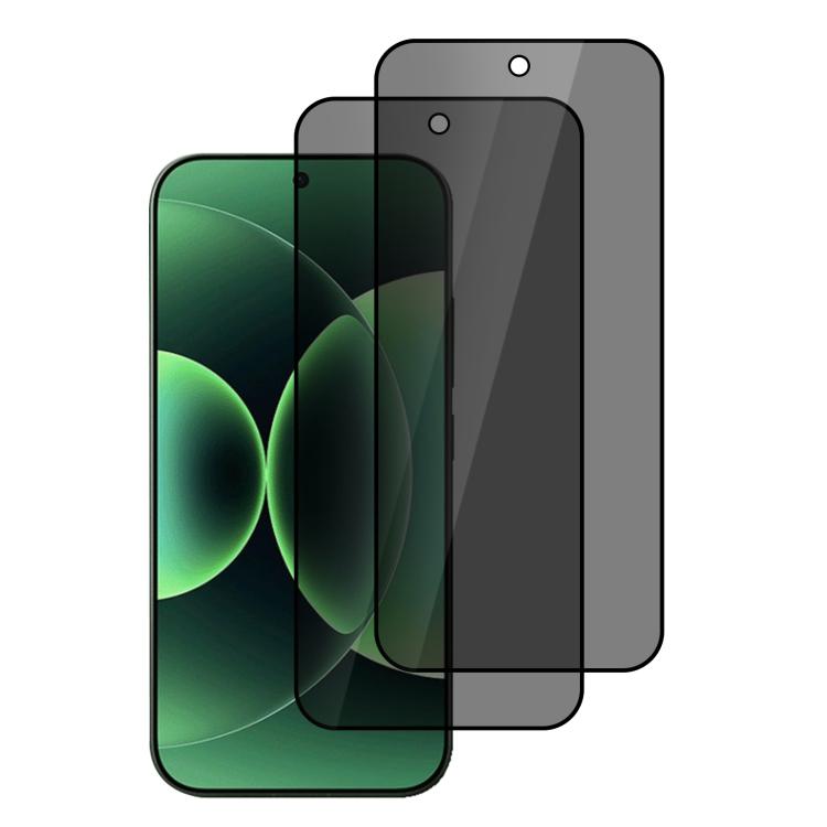 XDcase 2 PCS/Pack Silk-Printed Anti-Spy Tempered Glass Screen Protector Support Fingerprint Unlock, For Xiaomi 18 Pro Max 5G, For Xiaomi 18 Pro 5G