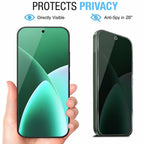 XDcase 2 PCS/Pack Silk-Printed Anti-Spy Tempered Glass Screen Protector Support Fingerprint Unlock, For Xiaomi 18 Pro Max 5G, For Xiaomi 18 Pro 5G