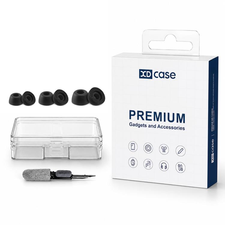 XDcase 3 Pairs Replacement Memory Foam Ear Tips Kit, S/M/L Size, Cleaning Brush Color Random, For Bowers & Wilkins Pi8 / Pi7 S2