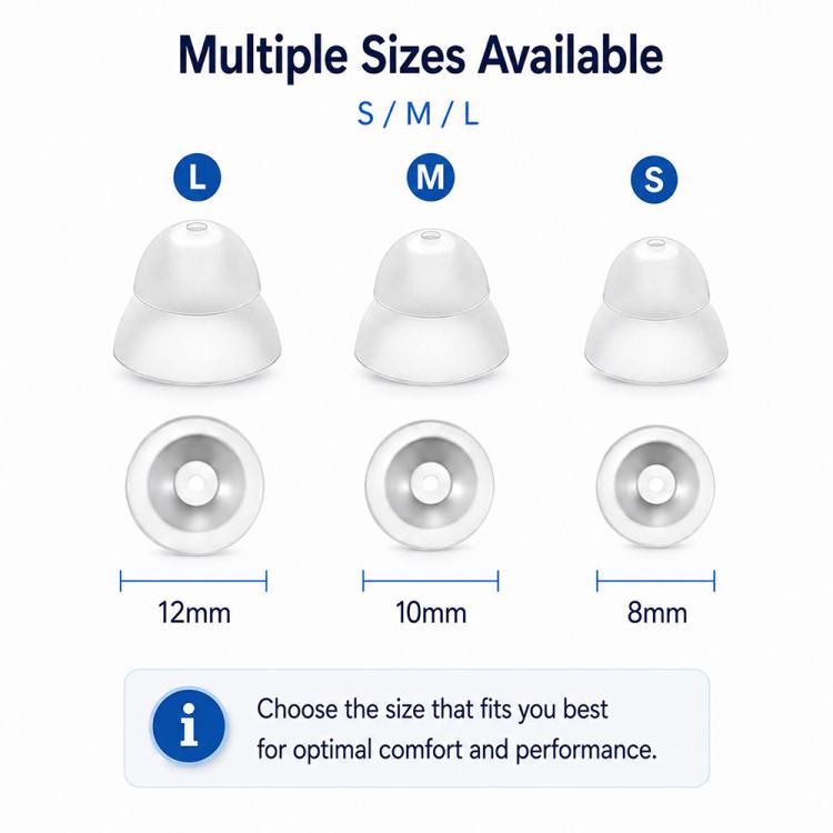 XDcase 10 Pairs Double Layer RIC and Open-Fit Power Domes Kit with Cleaning Tools & Carry Case, M Size, M Size Open-Fit