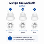 XDcase 10 Pairs Double Layer RIC and Open-Fit Power Domes Kit with Cleaning Tools & Carry Case, M Size, M Size Open-Fit