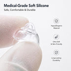 XDcase 10 Pairs Silicone MiniFit Power Domes Kit with Cleaning Tools & Carry Case, M Size, M Size MiniFit