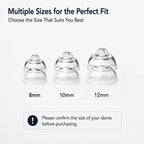XDcase 10 Pairs Silicone MiniFit Power Domes Kit with Cleaning Tools & Carry Case, M Size, M Size MiniFit