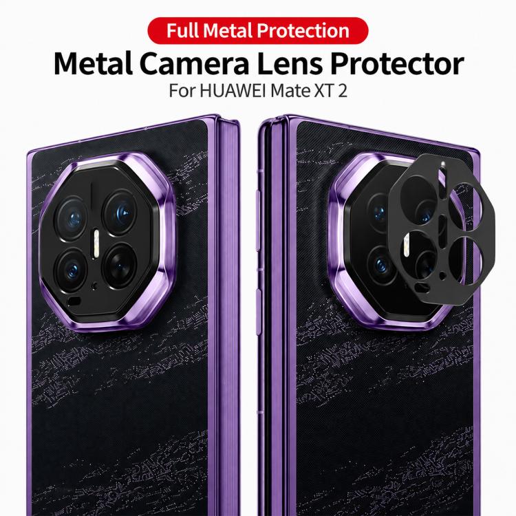 XDcase Aluminum Alloy Hollow Camera Lens Protector, For Huawei Mate XT 2 Ultimate
