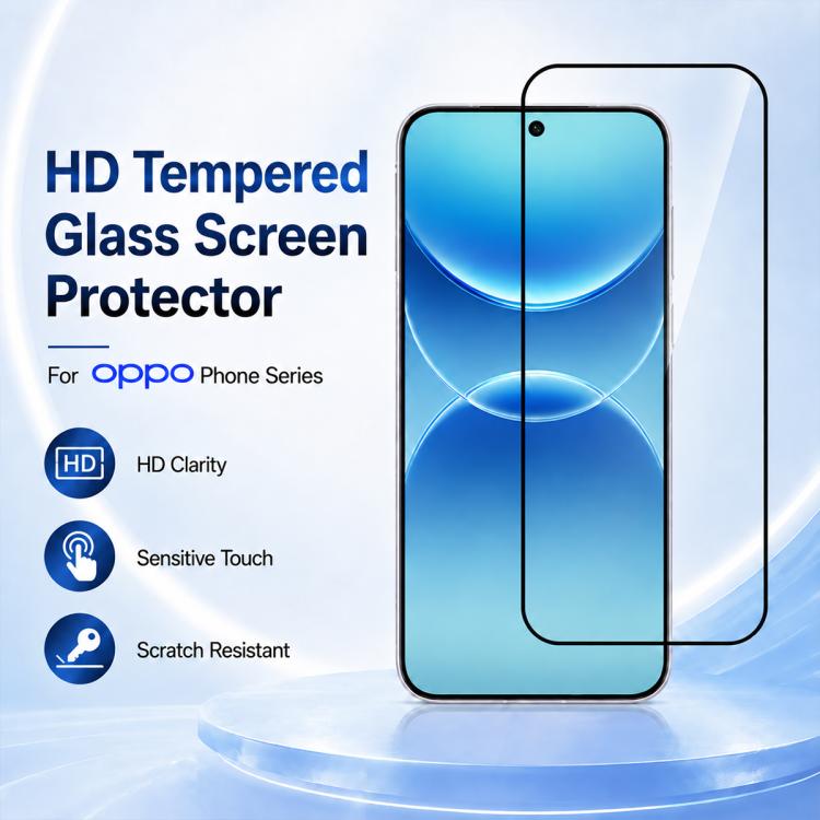 XDcase 2 PCS/Pack Silk-Printed HD Tempered Glass Film, For OPPO A7 Pro 5G, For OPPO A7 Pro Max 5G