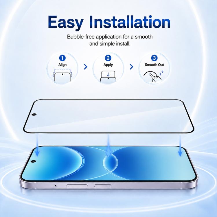 XDcase 2 PCS/Pack Silk-Printed HD Tempered Glass Film, For OPPO A7 Pro 5G, For OPPO A7 Pro Max 5G