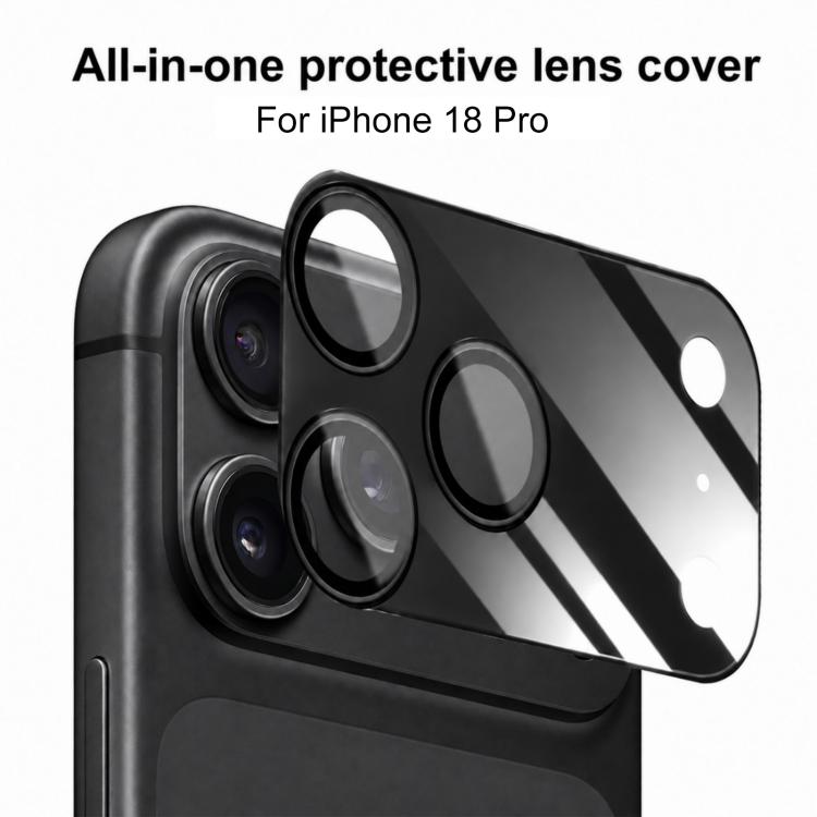 XDcase 2 PCS/Pack Integrated Translucent Frosted Acrylic Camera Lens Protector, For iPhone 18 Pro, For iPhone 18 Pro Max