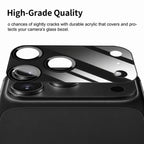 XDcase 2 PCS/Pack Integrated Translucent Frosted Acrylic Camera Lens Protector, For iPhone 18 Pro, For iPhone 18 Pro Max