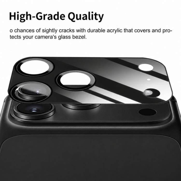 XDcase 2 PCS/Pack Integrated Translucent Frosted Acrylic Camera Lens Protector, For iPhone 18 Pro, For iPhone 18 Pro Max