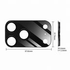 XDcase 2 PCS/Pack Integrated Translucent Frosted Acrylic Camera Lens Protector, For iPhone 18 Pro, For iPhone 18 Pro Max