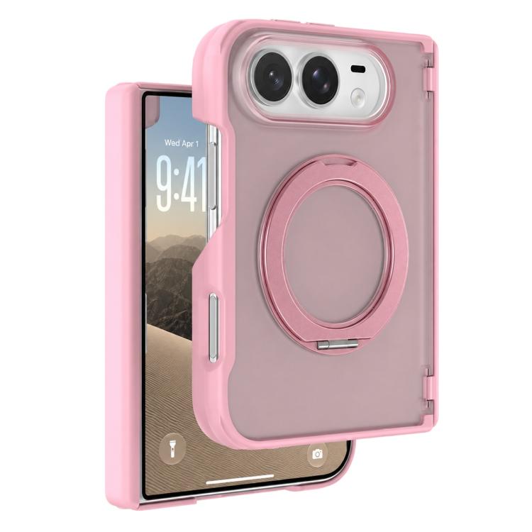 XDcase Frosted Rotating Holder Magnetic Phone Case with Hinge Guard, For iPhone Duo