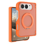 XDcase Frosted Rotating Holder Magnetic Phone Case with Hinge Guard, For iPhone Duo