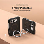 XDcase Frosted Rotating Holder Magnetic Phone Case with Hinge Guard, For iPhone Duo