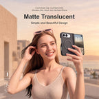 XDcase Frosted Rotating Holder Magnetic Phone Case with Hinge Guard, For iPhone Duo