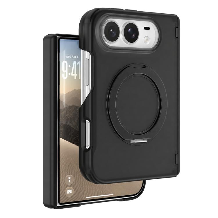 XDcase Frosted Rotating Holder Magnetic Phone Case with Hinge Guard, For iPhone Duo