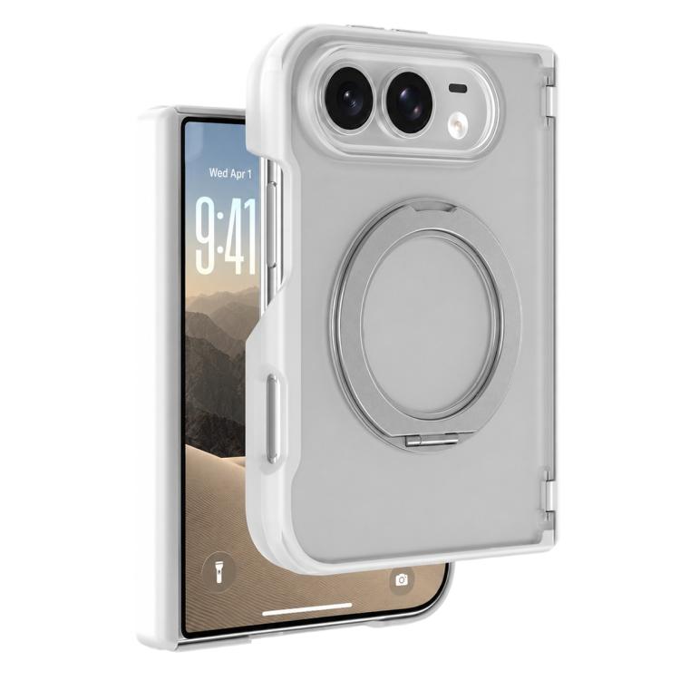 XDcase Frosted Rotating Holder Magnetic Phone Case with Hinge Guard, For iPhone Duo