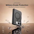 XDcase Frosted Magnetic Phone Case with Hinge Guard, For iPhone Duo