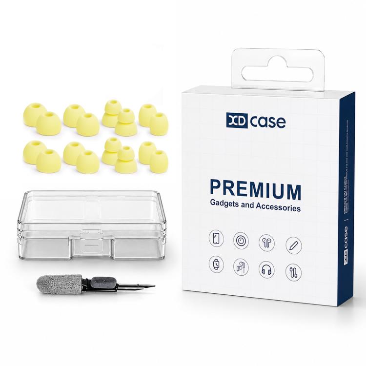 XDcase 8 Pairs/Pack Silicone Ear Tips Kit, Size S/M/L/Double Flange, Cleaning Brush Color Random, For Beats Powerbeats Pro