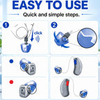 XDcase 10 PCS/Pack Silicone Vented Hearing Aid Sleeves Kit Compatible with Signia 3.0 Receivers, XS, S, M, L