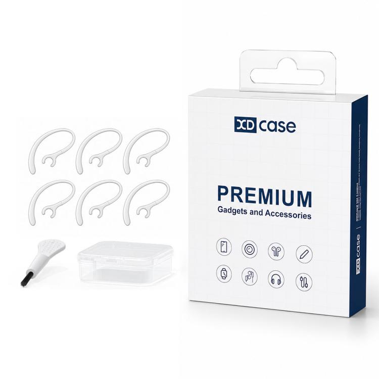 XDcase 6 PCS/Pack Universal Clip-on Bluetooth Headset Ear Hook Replacement, Cleaning Brush Color Random