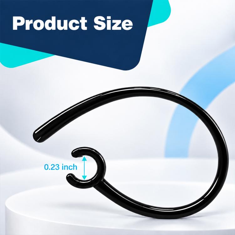 XDcase 6 PCS/Pack Universal Clip-on Bluetooth Headset Ear Hook Replacement, Cleaning Brush Color Random