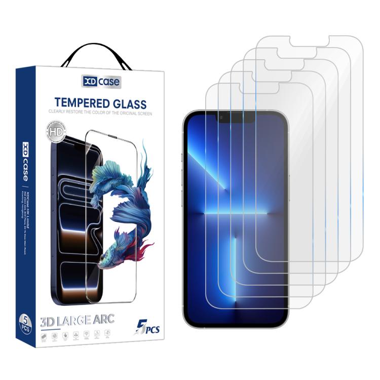 XDcase 5 PCS/Pack High Alumina Tempered Glass Screen Protector, For iPhone Duo Outer Screen, For iPhone 18 Pro / 17 Pro, For iPhone 18 Pro Max/17Pro Max, For iPhone 17e/16e/14/13/13 Pro, For iPhone 17 / 16 Pro, For iPhone Air, For iPhone 16 Pro Max    ...