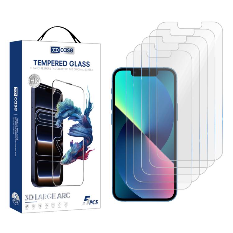 XDcase 5 PCS/Pack High Alumina Tempered Glass Screen Protector, For iPhone Duo Outer Screen, For iPhone 18 Pro / 17 Pro, For iPhone 18 Pro Max/17Pro Max, For iPhone 17e/16e/14/13/13 Pro, For iPhone 17 / 16 Pro, For iPhone Air, For iPhone 16 Pro Max    ...