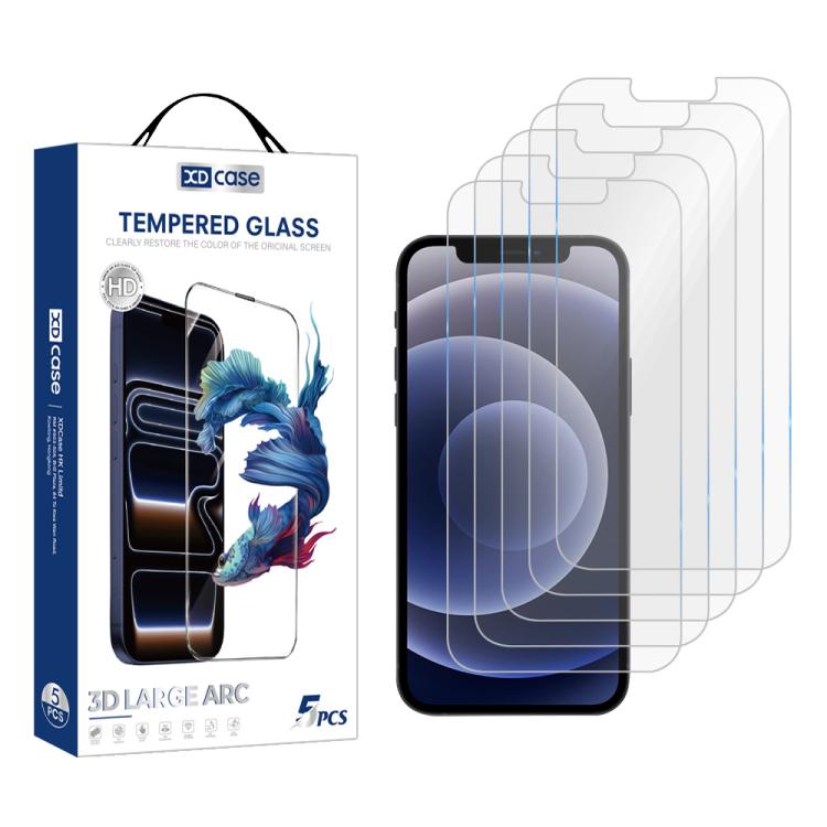XDcase 5 PCS/Pack High Alumina Tempered Glass Screen Protector, For iPhone Duo Outer Screen, For iPhone 18 Pro / 17 Pro, For iPhone 18 Pro Max/17Pro Max, For iPhone 17e/16e/14/13/13 Pro, For iPhone 17 / 16 Pro, For iPhone Air, For iPhone 16 Pro Max    ...