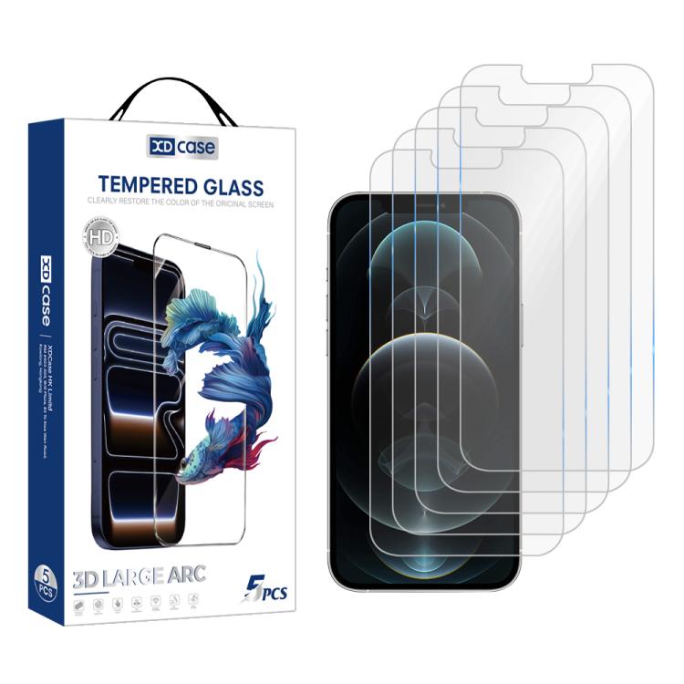 XDcase 5 PCS/Pack High Alumina Tempered Glass Screen Protector, For iPhone Duo Outer Screen, For iPhone 18 Pro / 17 Pro, For iPhone 18 Pro Max/17Pro Max, For iPhone 17e/16e/14/13/13 Pro, For iPhone 17 / 16 Pro, For iPhone Air, For iPhone 16 Pro Max    ...