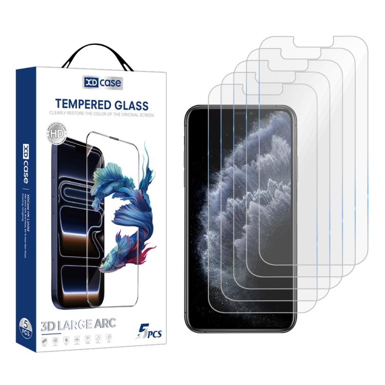 XDcase 5 PCS/Pack High Alumina Tempered Glass Screen Protector, For iPhone Duo Outer Screen, For iPhone 18 Pro / 17 Pro, For iPhone 18 Pro Max/17Pro Max, For iPhone 17e/16e/14/13/13 Pro, For iPhone 17 / 16 Pro, For iPhone Air, For iPhone 16 Pro Max    ...