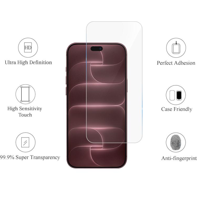 XDcase 5 PCS/Pack High Alumina Tempered Glass Screen Protector, For iPhone Duo Outer Screen, For iPhone 18 Pro / 17 Pro, For iPhone 18 Pro Max/17Pro Max, For iPhone 17e/16e/14/13/13 Pro, For iPhone 17 / 16 Pro, For iPhone Air, For iPhone 16 Pro Max    ...