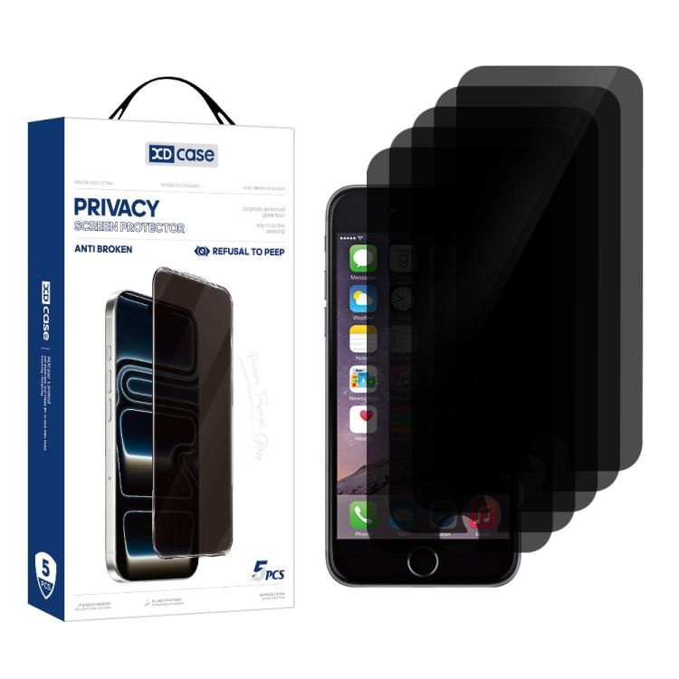 XDcase 5 PCS/Pack Anti-Peep High Alumina Tempered Glass Screen Protector, For iPhone Duo Outer Screen, For iPhone 18 Pro / 17 Pro, For iPhone 18 Pro Max / 17 Pro Max, For iPhone 17e/16e/14/13/13 Pro, For iPhone 17 / 16 Pro, For iPhone Air              ...