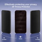 XDcase 5 PCS/Pack Anti-Peep High Alumina Tempered Glass Screen Protector, For iPhone Duo Outer Screen, For iPhone 18 Pro / 17 Pro, For iPhone 18 Pro Max / 17 Pro Max, For iPhone 17e/16e/14/13/13 Pro, For iPhone 17 / 16 Pro, For iPhone Air              ...
